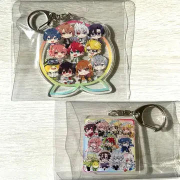컬러풀 피치 전원 아크릴 키링 세트