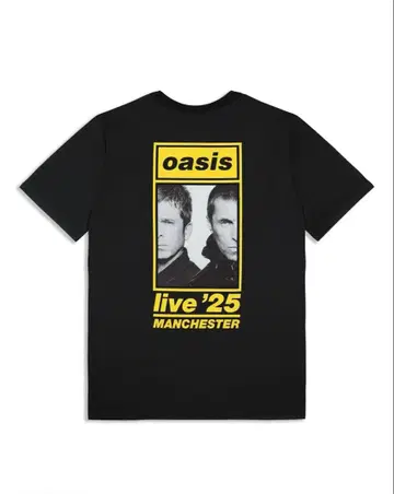 oasis live '25 Manchester T셔츠 XL