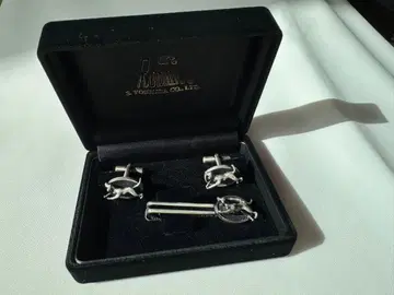 [ 요시다 사부로 상점 ] 커프스 넥타이핀 개 실버
