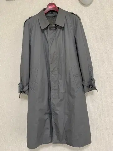 트렌치코트 그레이 무지 남성용 아우터