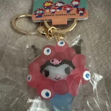 산리오 콜라보 미야쿠미야쿠 입체 마스코트 클리어 쿠로미