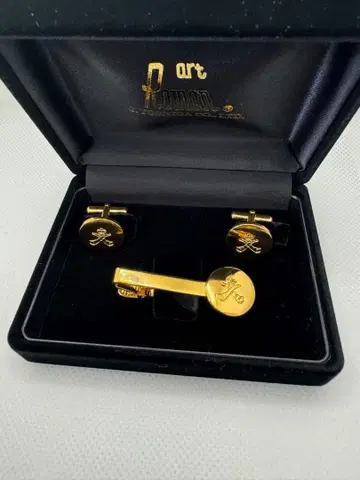 [ 요시다 사부로 상점 ] 커프스 타이핀 세트 알펜호른 금