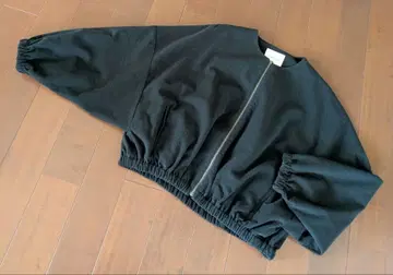 SHARE PARK 볼륨 슬리브 지퍼 블루종 블랙 온워드