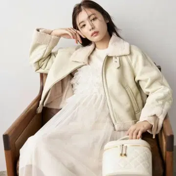 인조 가죽 보머 블루종 149689