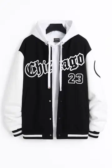 Chicago 23 후드 부착 바시티 자켓