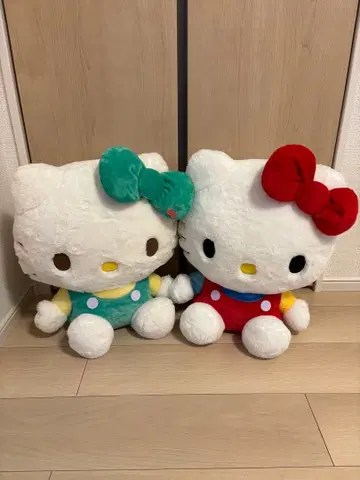 헬로키티 레트로 카라 인형 GJ 크림 소다 인형 GJ
