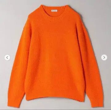 [ 정가 15000엔 ] 크림프 코튼 울 크루넥 니트