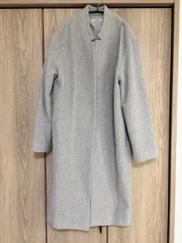 relume 그레이 롱 코트 울 혼방