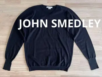 존스메들리/상의/니트/S/긴팔/스웨터/메리노울/블랙