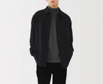 무인양품 블랙 셔츠 자켓 S 새상품