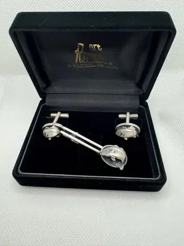 [ 요시다 사부로 상점 ] 커프스 타이핀 세트 마스 실버