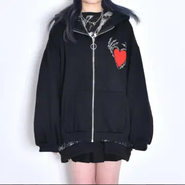 볼칸 & 아프로디테 BLACK 후드티 속기모