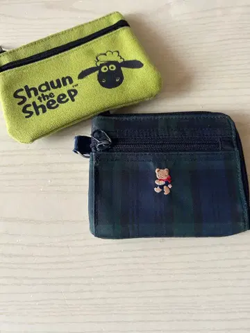 Shaun the Sheep familiar 자수 교통카드 지갑