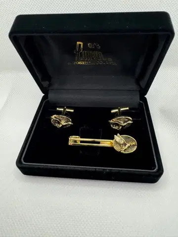 [ 요시다 사부로 상점 ] 커프스 타이핀 세트 카모 골드