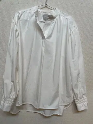 GRACEGRAY 화이트 긴팔 풀오버 셔츠