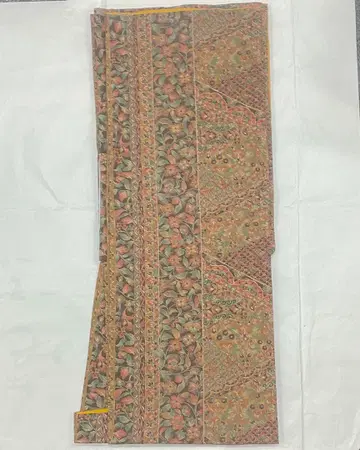 코몬 이중 기모노 꽃무늬