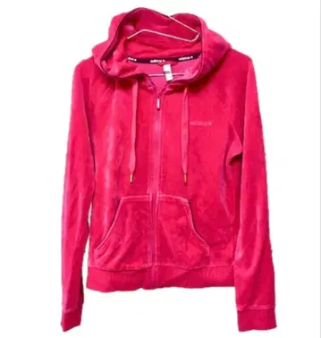 레어 새상품급 아디다스 adidas 후드티 벨로아 코랄 레드