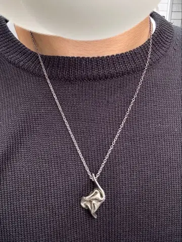 빈티지 실버 모드 목걸이 실버