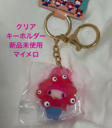 산리오 입체 마스코트 클리어 컬러 키링 마이멜로디