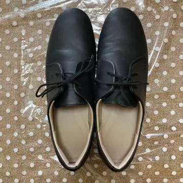 [ 무인양품 ] 여성   가죽 신발 블랙 24.0