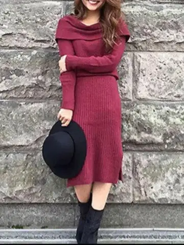 새상품 보르도 니트 원피스