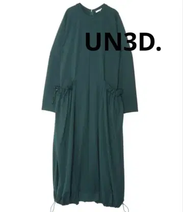 언쓰리드 사이드 개더 컷 원피스