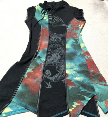 오즈온 히코조 일본풍 패턴 드래곤 차이나풍 원피스? 튜닉?