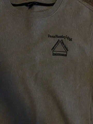 다나 헌틀리 롬 맨투맨 그레이