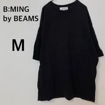 B:MING by BEAMS 반팔 T셔츠 [ M ] 블랙 심플 무지