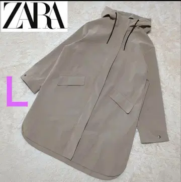 ZARA 윈드 프로텍션 러버 피니시 레인코트