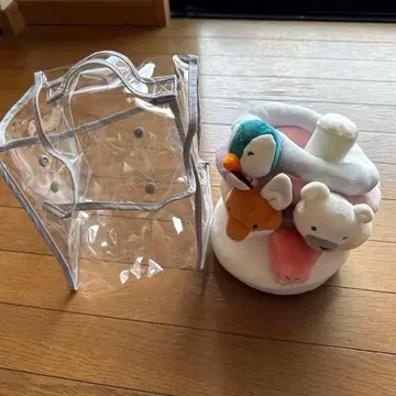 동물 디자인 봉제 인형 세트 링 던지기