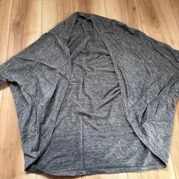 린넨 100% 그레이 긴팔 가디건