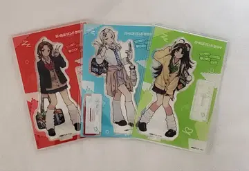 걸즈 밴드 클라이 갸루 아크릴 스탠드 모모카, 니나, 스바루 3종 세트