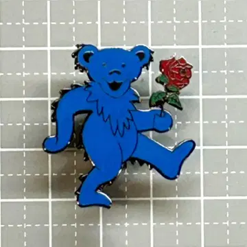 새상품 미사용 그레이트풀 데드 베어 핀 배지 블루