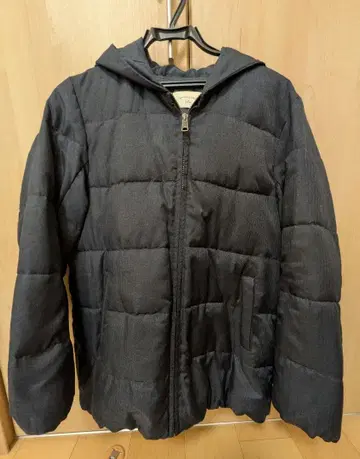 Samansa Mos2 blue 후드 부착 다운 자켓 L 네이비