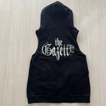 the GazettE 로고 후드티 블랙