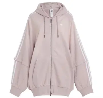 여성용 [ adidas ] 집업 후드티 핑크