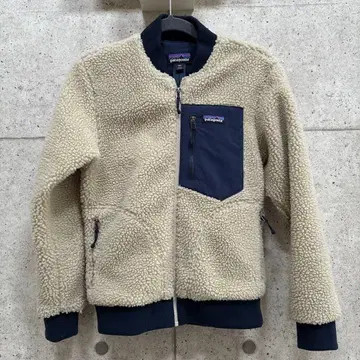 patagonia 플리스 자켓 XXS 크림/네이비