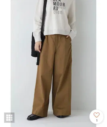 2024FW 휴먼 우먼 코튼 배기 팬츠