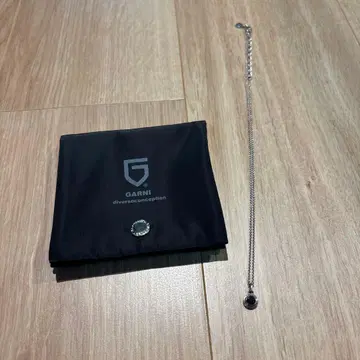 GARNI 실버 체인 목걸이 오닉스
