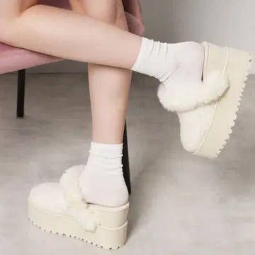 Esperanza 통굽 2WAY 페이크 무스탕 사보