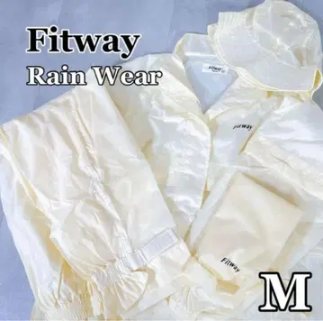 X069 Fitway 여성용 골프 레인 우비 베이지 상하의