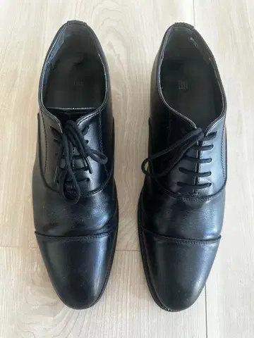 블랙 가죽 드레스 신발