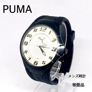 작동 PUMA 남성용 손목시계 쿼츠 블랙