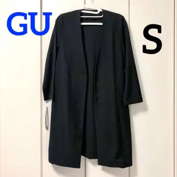 [ GU ] 오픈 프론트 코트 블랙 S 사이즈