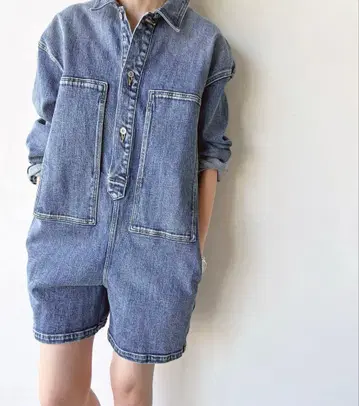 5 1/2 ARMY DENIM JUMPSUIT Spick & Span