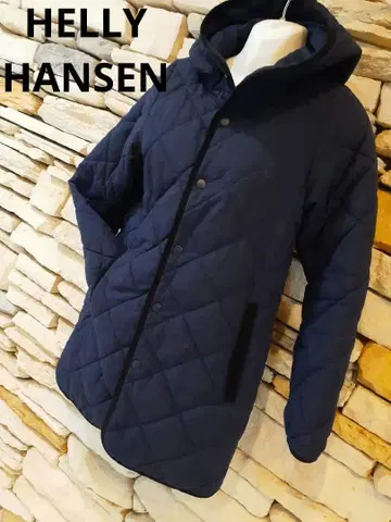 [ 헬리한센 ] 우먼/이너 다운 코트/발수 가공/방한 소재/네이비 M