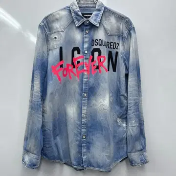 DSQUARED2 데님 셔츠 ICON FOREVER 라이트 블루