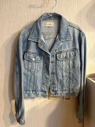 Calvin klein 라이트 블루 데님 자켓