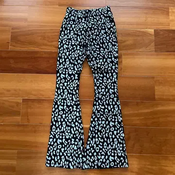 anon baby 레오파드 무늬 플레어 팬츠